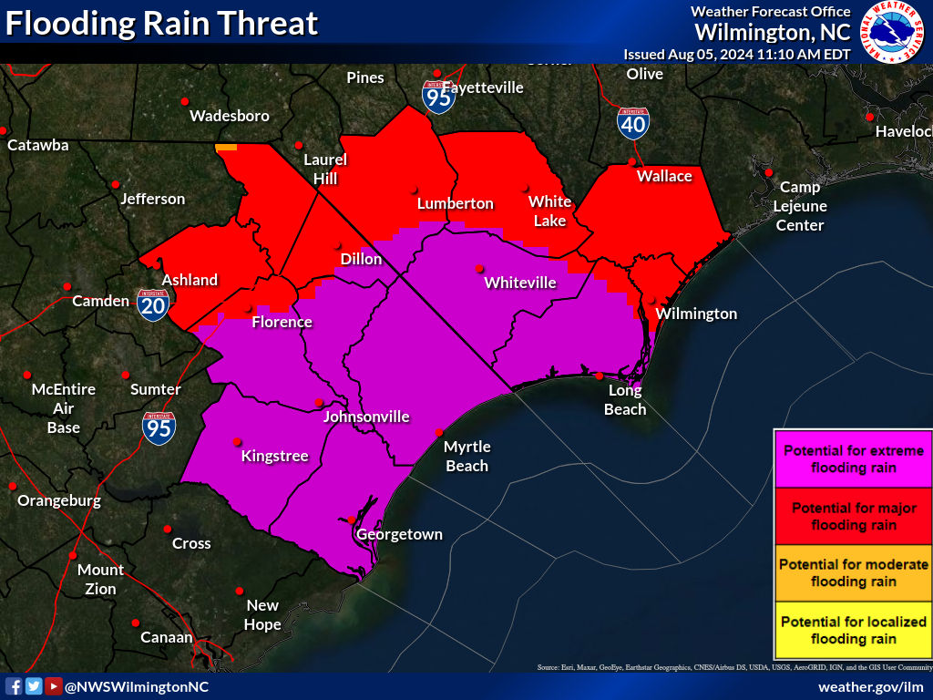 “Potential for Extreme Flooding” National Weather Service&nbsp;Warns